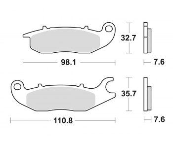 902SM1 Semi-metallic Brake Pad 902SM1 Semi-metallic Brake Pad